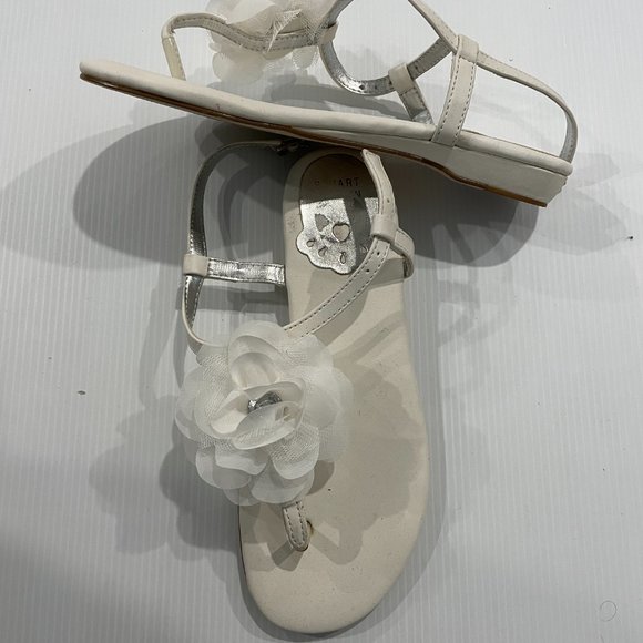 Stuart Weitzman Women's White Floral Sandals Size 4 - Picture 3 of 5